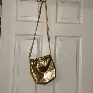 Zara Gold shoulder/crossbody Bag